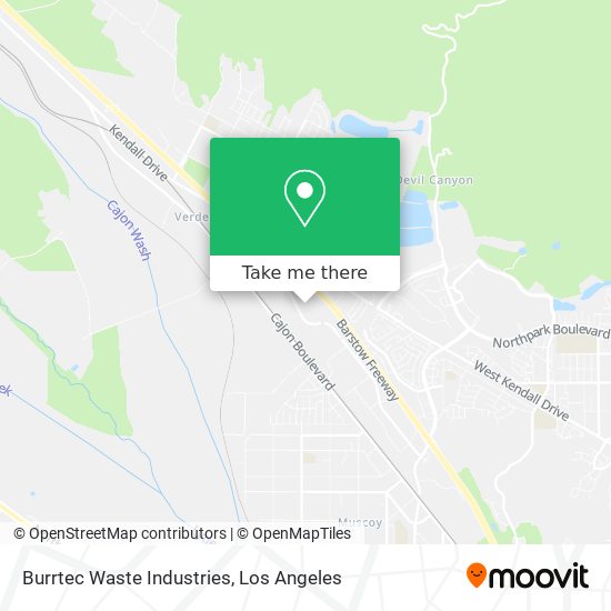 Burrtec Waste Industries map