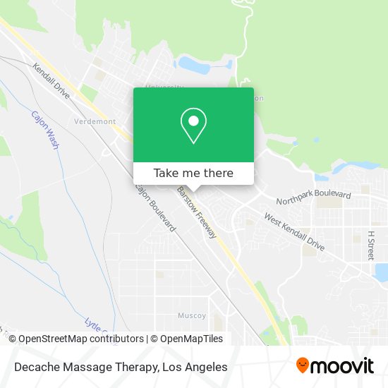 Decache Massage Therapy map