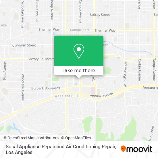 Mapa de Socal Appliance Repair and Air Conditioning Repair