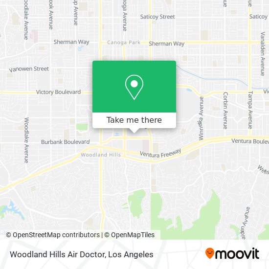 Woodland Hills Air Doctor map