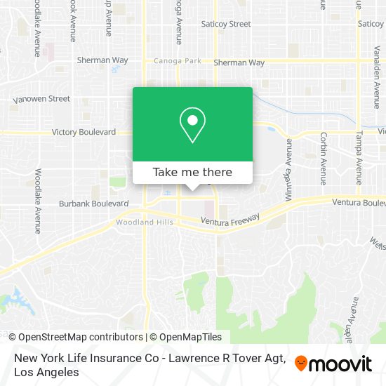 Mapa de New York Life Insurance Co - Lawrence R Tover Agt