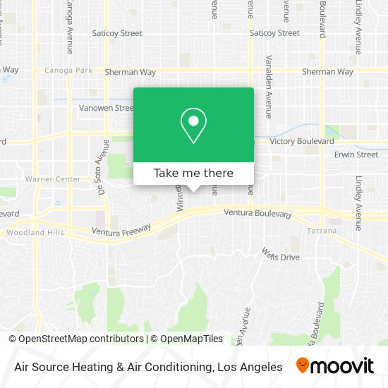 Air Source Heating & Air Conditioning map