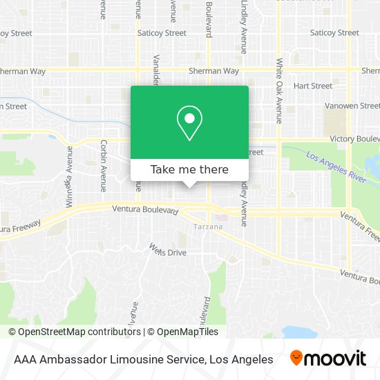 AAA Ambassador Limousine Service map