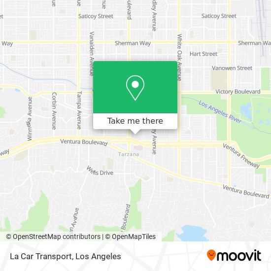 La Car Transport map