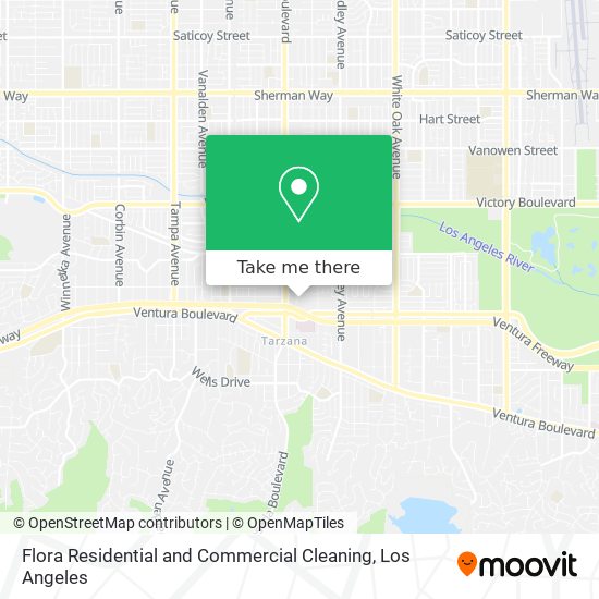 Flora Residential and Commercial Cleaning map