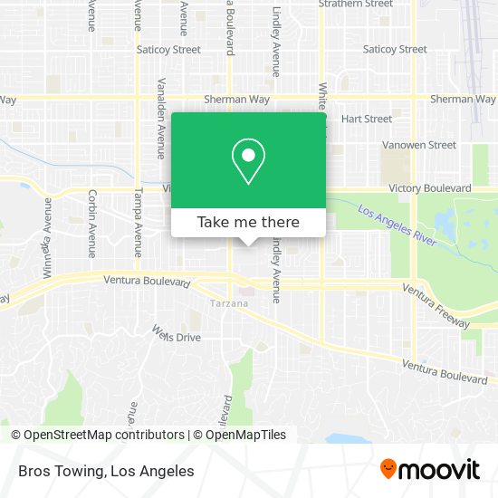 Bros Towing map