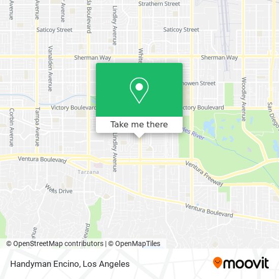 Handyman Encino map