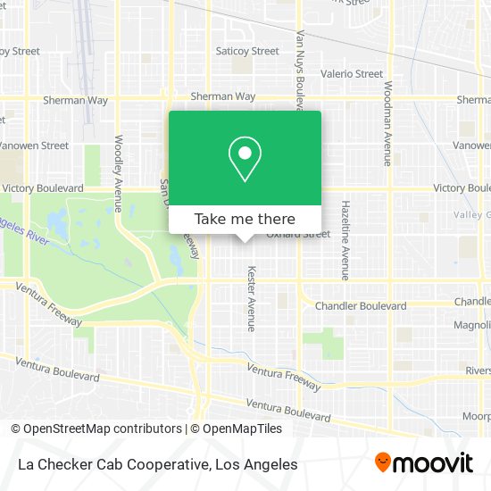 Mapa de La Checker Cab Cooperative