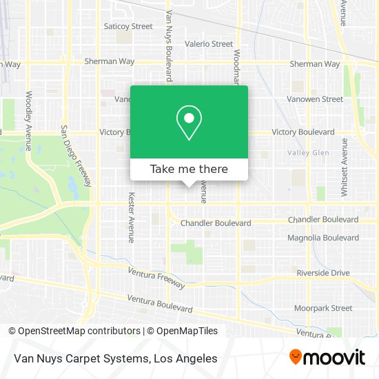 Mapa de Van Nuys Carpet Systems