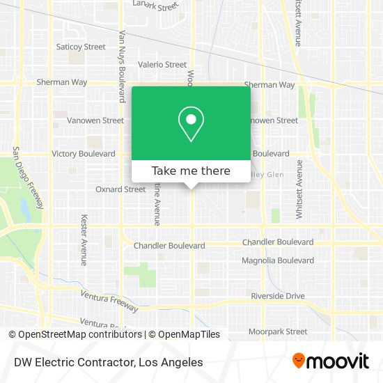 DW Electric Contractor map