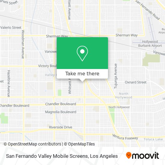 San Fernando Valley Mobile Screens map