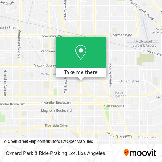 Oxnard Park & Ride-Praking Lot map