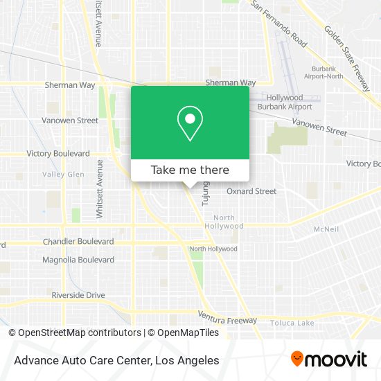 Mapa de Advance Auto Care Center