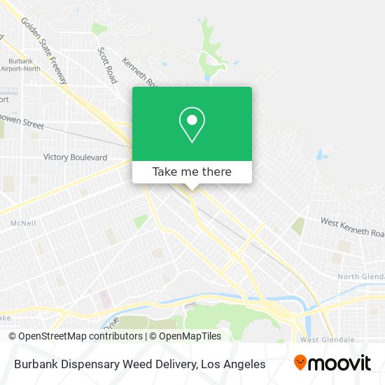 Burbank Dispensary Weed Delivery map