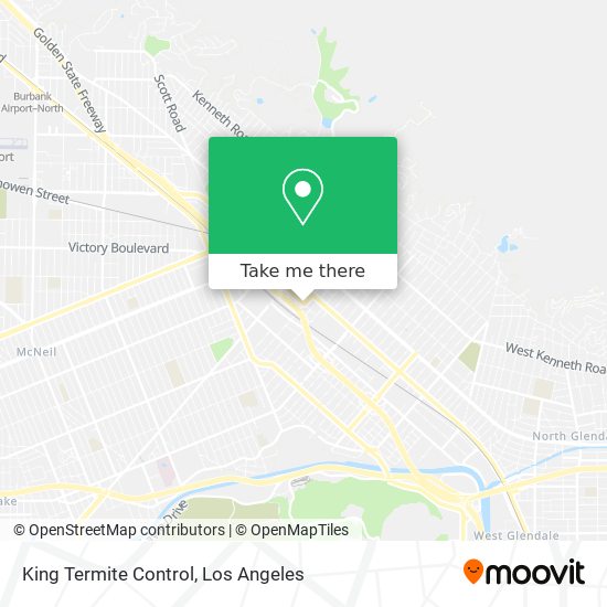 King Termite Control map