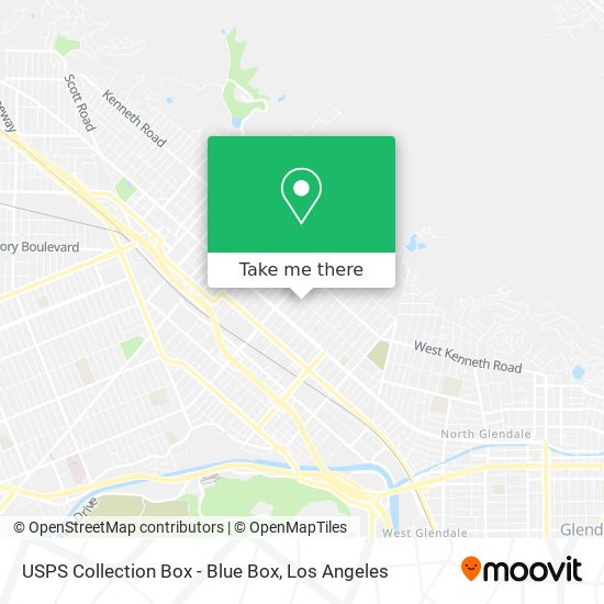 USPS Collection Box - Blue Box map