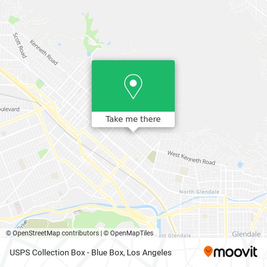 USPS Collection Box - Blue Box map