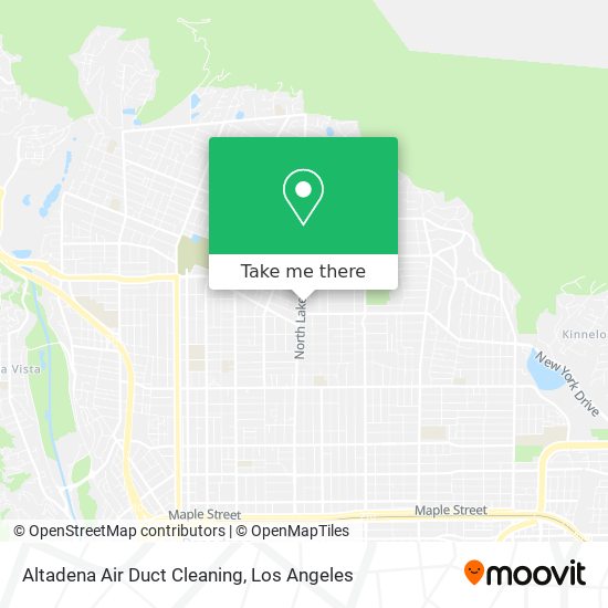 Altadena Air Duct Cleaning map