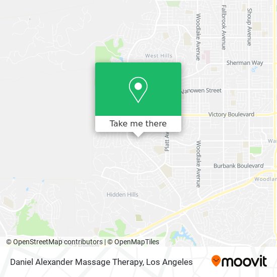 Daniel Alexander Massage Therapy map