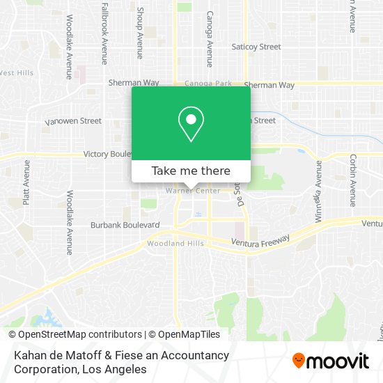 Mapa de Kahan de Matoff & Fiese an Accountancy Corporation