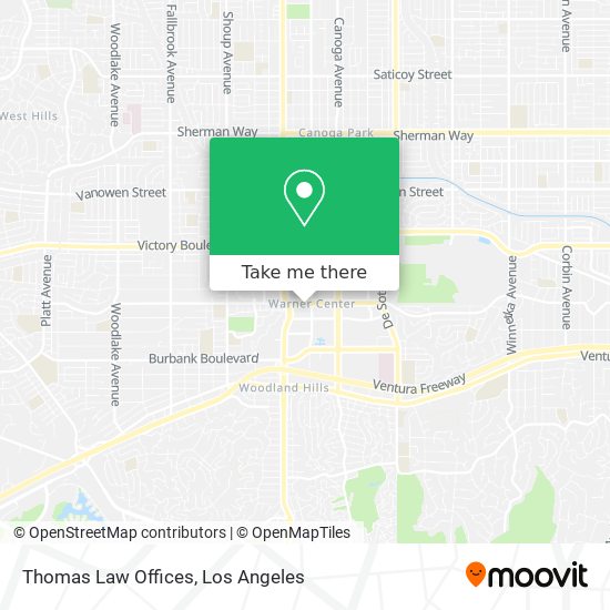 Mapa de Thomas Law Offices