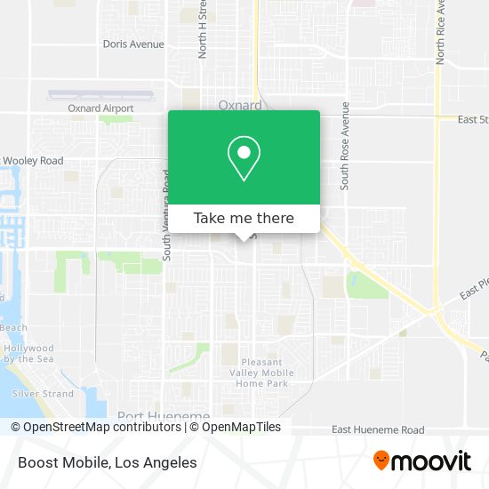 Mapa de Boost Mobile