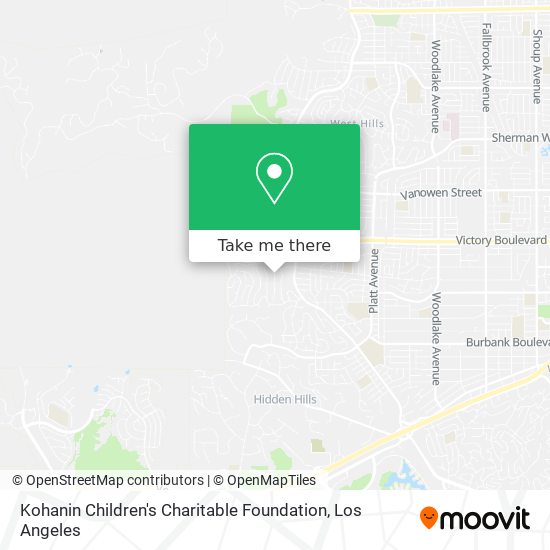 Mapa de Kohanin Children's Charitable Foundation