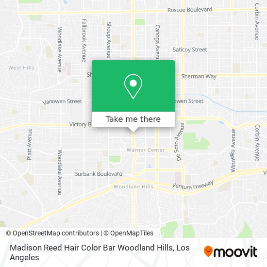 Madison Reed Hair Color Bar Woodland Hills map