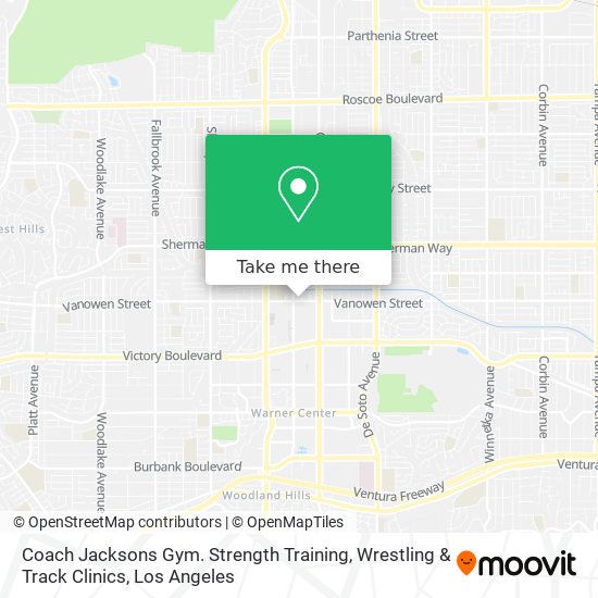 Mapa de Coach Jacksons Gym. Strength Training, Wrestling & Track Clinics