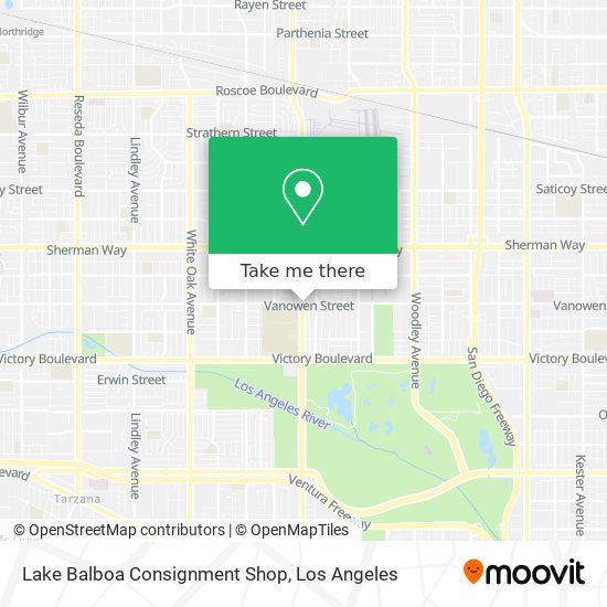 Mapa de Lake Balboa Consignment Shop