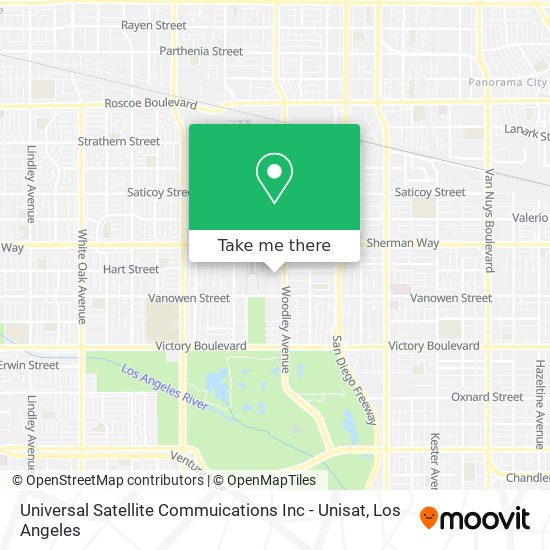 Mapa de Universal Satellite Commuications Inc - Unisat