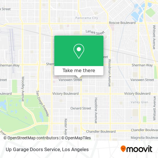 Up Garage Doors Service map