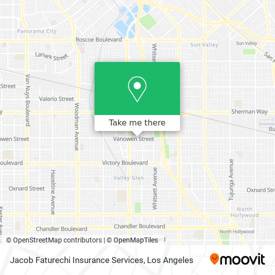 Jacob Faturechi Insurance Services map