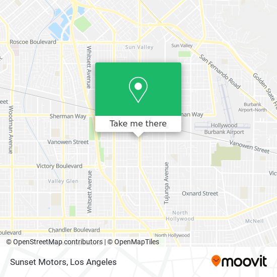 Sunset Motors map