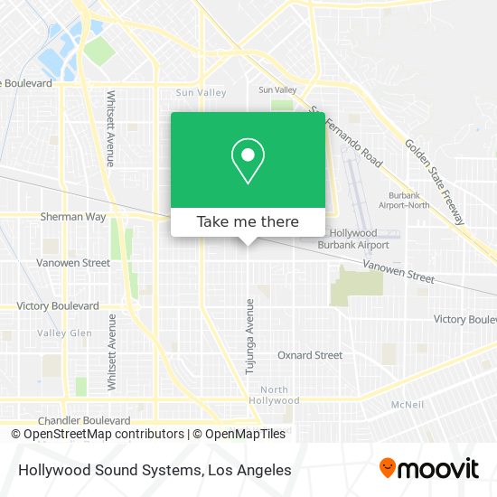 Hollywood Sound Systems map
