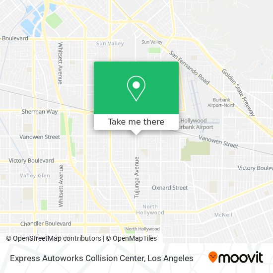 Mapa de Express Autoworks Collision Center