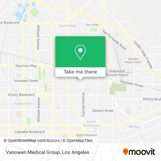 Vanowen Medical Group map