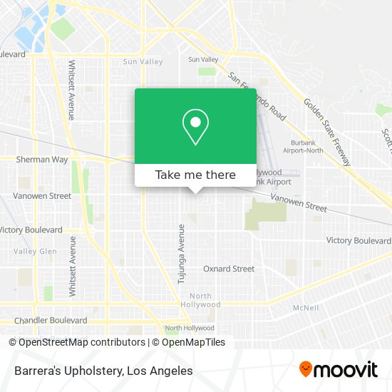 Barrera's Upholstery map