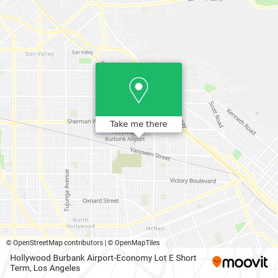 Hollywood Burbank Airport-Economy Lot E Short Term map
