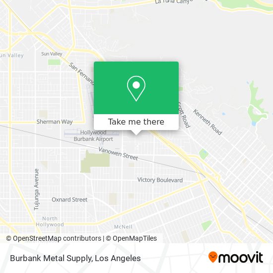 Burbank Metal Supply map