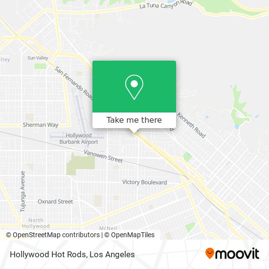 Mapa de Hollywood Hot Rods