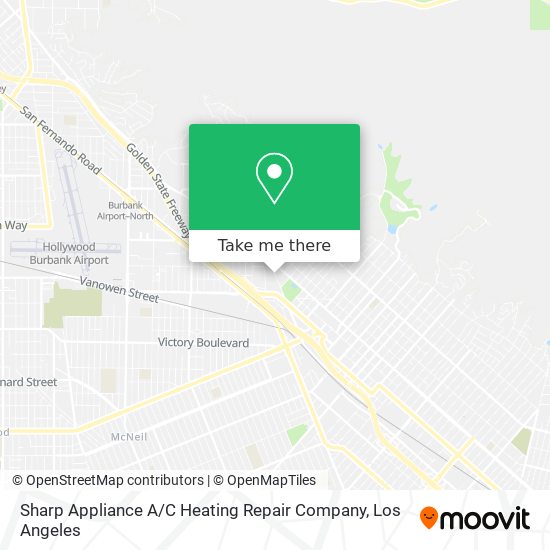 Mapa de Sharp Appliance A / C Heating Repair Company