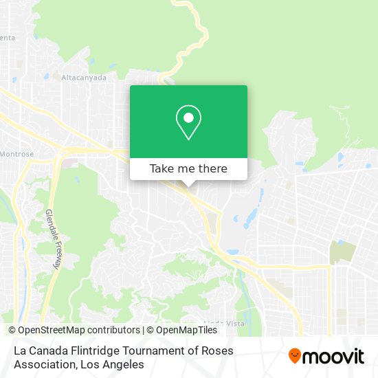 Mapa de La Canada Flintridge Tournament of Roses Association