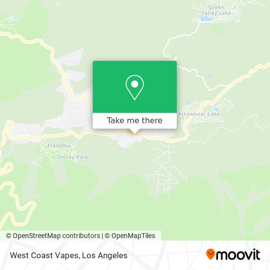 Mapa de West Coast Vapes