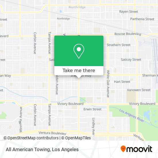 Mapa de All American Towing