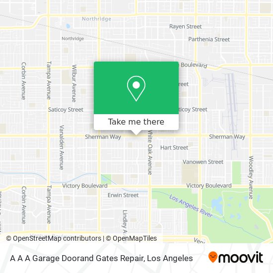 A A A Garage Doorand Gates Repair map