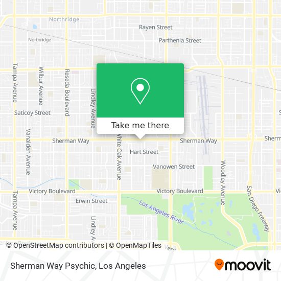 Sherman Way Psychic map