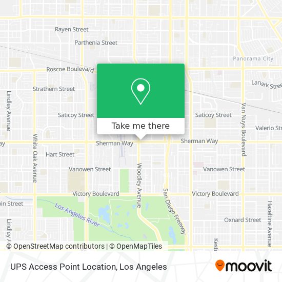 UPS Access Point Location map