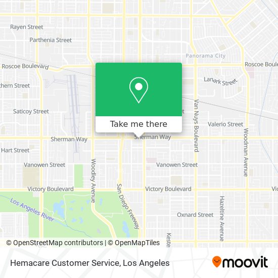 Hemacare Customer Service map