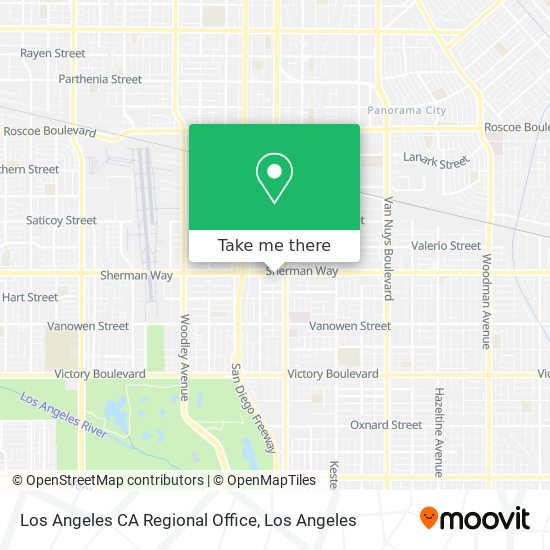 Los Angeles CA Regional Office map